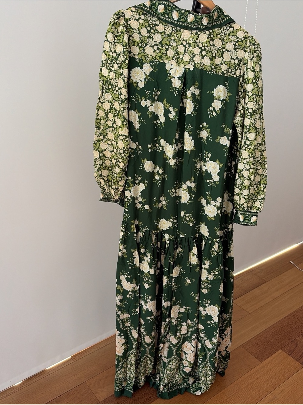 FARM Rio Green Floral Shirt Maxi Dress - Picture 7 of 9